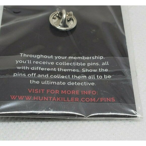 "Huntakiller" Collectible Black & White Round Enamel Lapel Pin – Classic Design - Picture 5 of 12